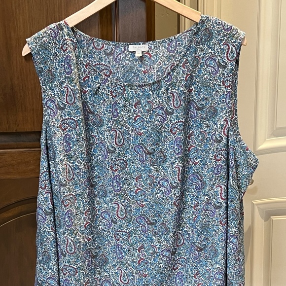 Talbots | Tops | Vibrant Paisley Print Talbots Tank Top In 3x | Poshmark